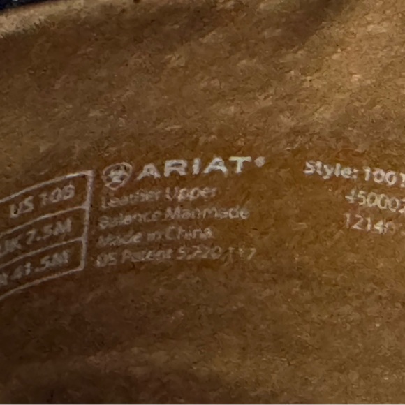 Ariat Navy Leather Slip-On clogs 10 - Picture 11 of 13